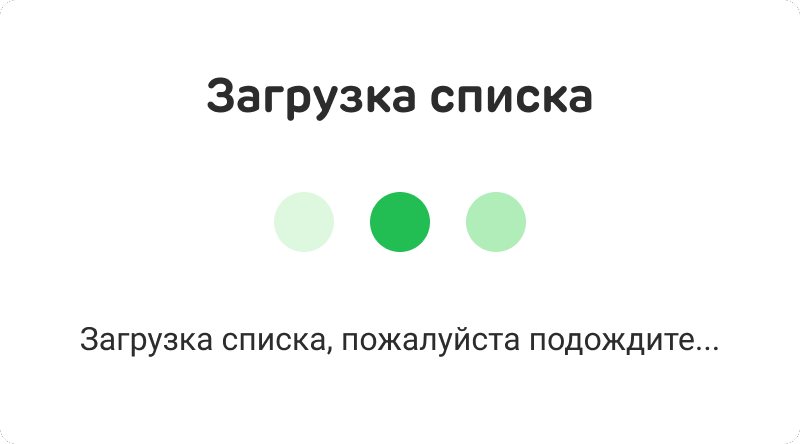 The list of reasons loading